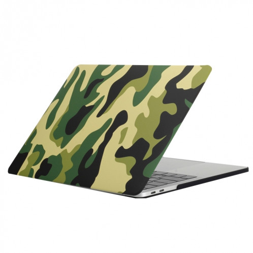 Pour 2016 Nouveau Macbook Pro 13.3 pouce A1706 et A1708 Vert Camouflage Motif Ordinateur Eau Stickers PC Cas de Protection SH053D888-35