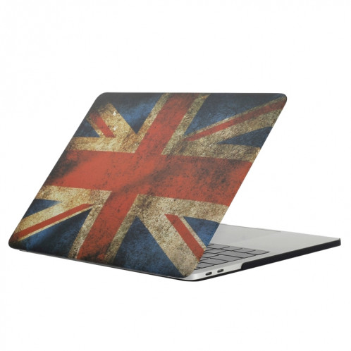 Pour 2016 Nouveau Macbook Pro 13.3 pouce A1706 et A1708 Rétro UK Drapeau Motif Ordinateur Portable Stickers D'eau PC Cas de Protection SH053G666-35