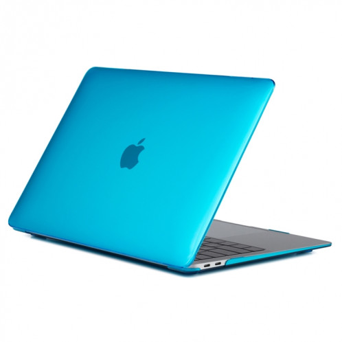 Housse de protection en cristal pour ordinateur portable pour MacBook Air 13,3 pouces A1932 (2018) (Lac Bleu) SH11LB628-34