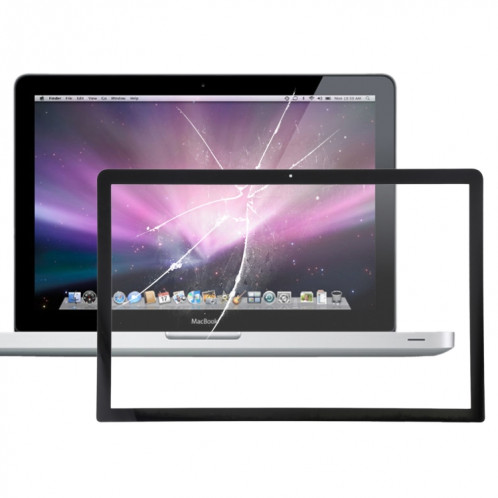 Lentille en verre extérieur à écran avant pour MacBook Pro 15 A1286 2009-2012 (noir) SH26BL1301-36
