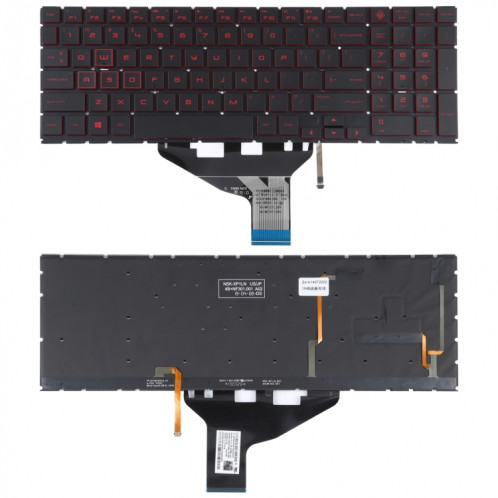 Pour clavier HP OMEN 15-DC 15-DH 15T-DC 17-CB US Version avec rétroéclairage rouge SH07551777-35
