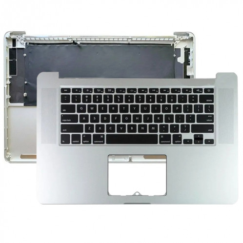Pour Macbook Pro 15 A1398 2013 2014 Clavier américain avec coque C (argent) SH818B1969-34
