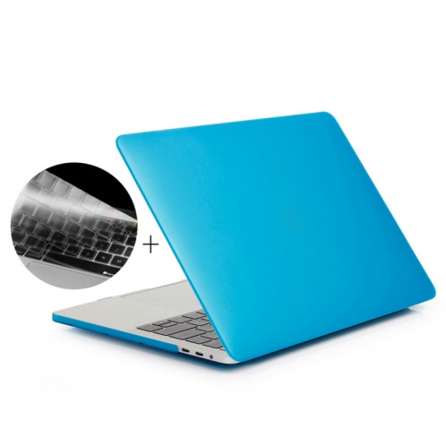 ENKAY Hat-Prince 2 en 1 Coque de protection en plastique dur givré + Version Europe Ultra-mince TPU Couverture de clavier protecteur pour 2016 MacBook Pro 13,3 pouces avec barre tactile (A1706) (Bleu bébé) SE01TT539-312