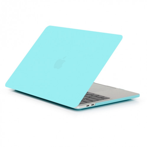 Étui de protection pour ordinateur portable de style givré pour MacBook Pro 15,4 pouces A1990 (2018) (bleu ciel) SH17SL718-34