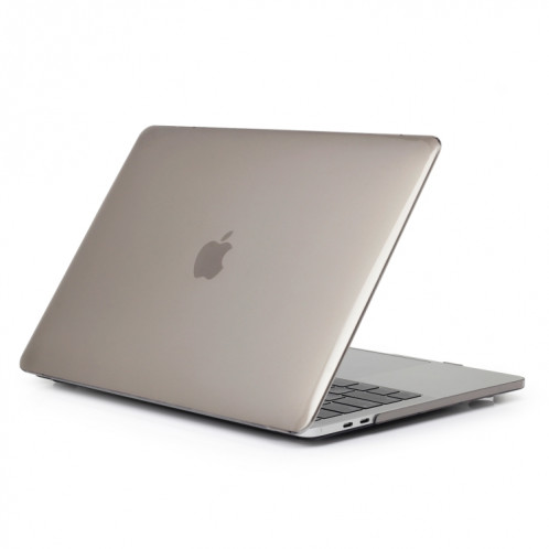 Etui de protection pour ordinateur portable Crystal Style pour MacBook Pro 13,3 pouces A1989 (2018) (Gris) SH318H1538-34