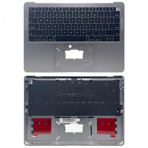 Pour Macbook Air 13 2020 M1 A2337 EMC3598 Couverture latérale C + Carte clavier édition américaine (Gris) SH509H1027-35