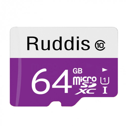 Carte mémoire Ruddis 64 Go haute vitesse classe 10 TF / Micro SDXC UHS-1 (U1) SH0014662-35