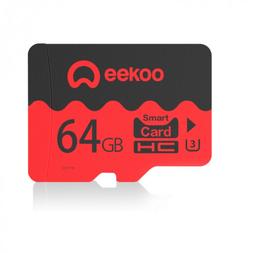 Carte mémoire eekoo 64 Go U3 TF (Micro SD), vitesse d'écriture minimale: 30 Mo / s, version vedette SE2537733-313