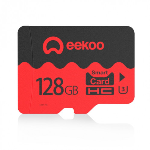 Carte mémoire eekoo 128 Go U3 TF (Micro SD), vitesse d'écriture minimale: 30 Mo / s, version phare SE2543412-313