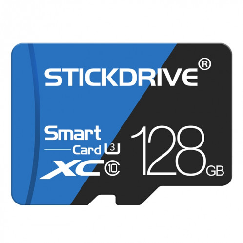 Carte mémoire STICKDRIVE 128 Go haute vitesse U3 bleue et noire TF (Micro SD) SH57621156-311