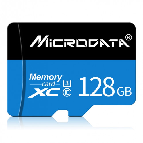 Carte mémoire MICRODATA 128 Go U3 bleue et noire TF (Micro SD) SH5799385-312