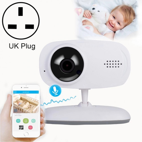 Moniteur de bébé de caméra de surveillance sans fil WLSES GC60 720P, prise britannique SH602C1827-317