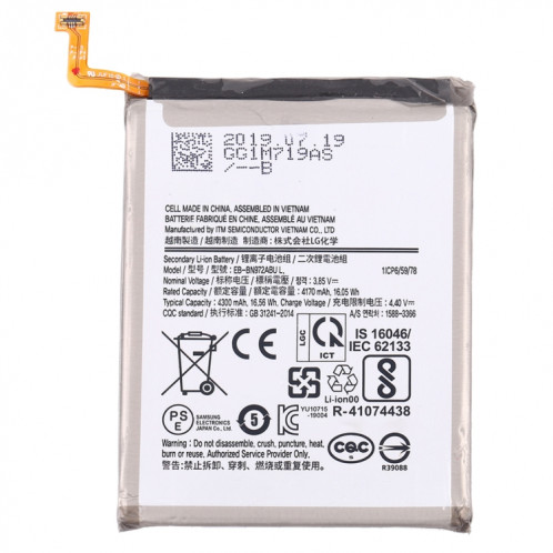 Démonter la batterie Li-ion originale EB-BN972ABU pour Samsung Galaxy Note10 + SH0041967-35