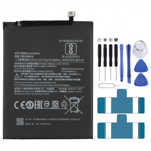 Batterie Li-Polymère BN4A 3900mAh pour Xiaomi Redmi Note 7 / Note 7 Pro SH1230125-33