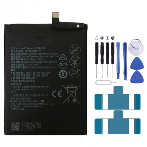 Batterie polymère Li-ion HB436486ECW pour Huawei Mate 10 / Mate 10 Pro / Mate 10 Lite / P20 Pro / P30 Pro SH2334142-34