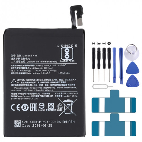 Batterie Li-Polymer BN45 3900mAh pour Xiaomi Redmi Note 5 SH3546897-35