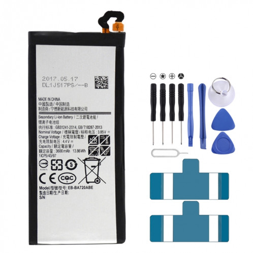 Batterie au lithium-polymère EB-BA720ABE 3600mAh pour Samsung Galaxy A7 (2017) / A720A / A720F SH98191094-35