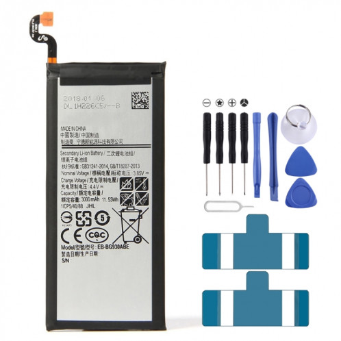 Batterie Li-Polymère EB-BG930ABE 3000mAh pour Samsung Galaxy S7 / G930F / G930A / G930U / G93T / G930V SH98220-35