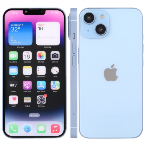 Pour iPhone 14 Plus écran couleur faux modèle d'affichage factice non fonctionnel (bleu) SH108L591-37