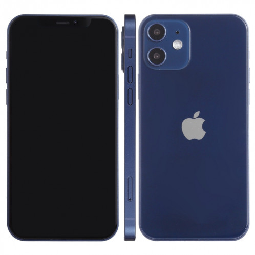 Modèle d'affichage factice factice à écran noir non fonctionnel pour iPhone 12 (6,1 pouces) (bleu) SH417L457-36