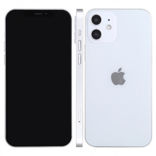 Modèle d'affichage factice factice à écran noir non fonctionnel pour iPhone 12 (6,1 pouces) (blanc) SH417W1796-36