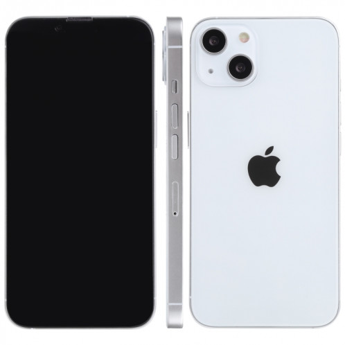 Modèle d'affichage factice non fonctionnel à l'écran noir pour iPhone 13 Mini (blanc) SH694W1099-37