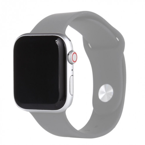 Écran noir faux modèle d'affichage factice non fonctionnel pour Apple Watch Series 6 44mm, pour photographier le bracelet de montre, pas de bracelet (argent) SH740S57-36