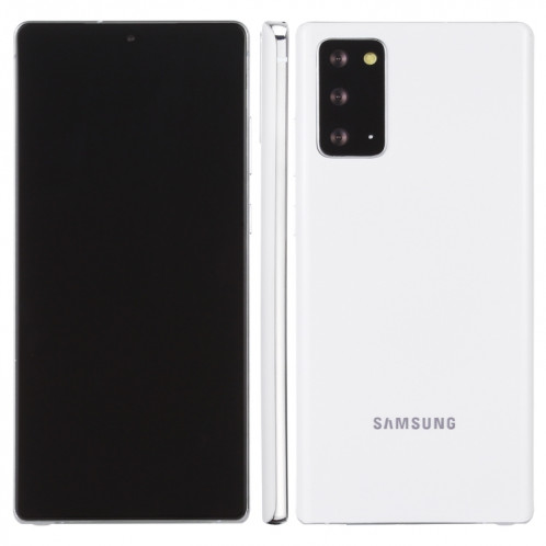 Modèle d'affichage factice faux écran noir non fonctionnel pour Samsung Galaxy Note20 Ultra 5G (blanc) SH014W599-36