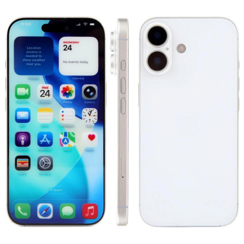 Écran couleur factice non fonctionnel pour iPhone 17 (blanc) SH921W1142-37