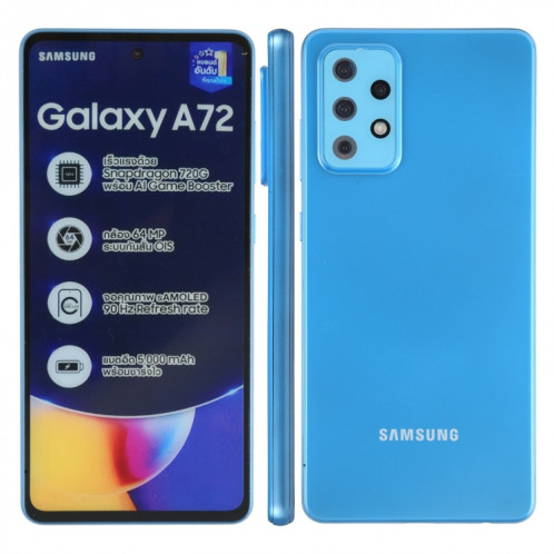 Écran couleur Modèle d'affichage factice non fonctionnel pour Samsung Galaxy A72 5G (bleu) SH713L1523-37