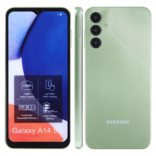 Pour Samsung Galaxy A14 5G écran couleur faux modèle d'affichage factice non fonctionnel (vert clair) SH05LG1990-37