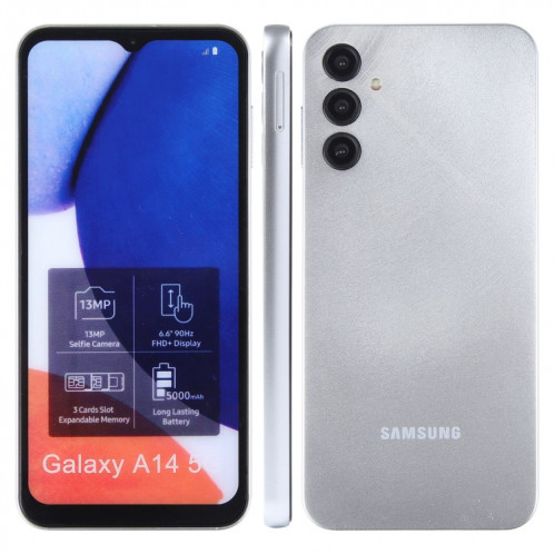 Pour Samsung Galaxy A14 5G écran couleur faux modèle d'affichage factice non fonctionnel (argent) SH905S1068-37