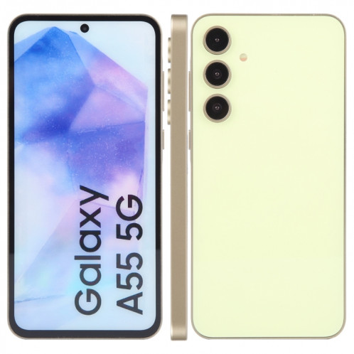 Pour Samsung Galaxy A55 5G Écran couleur faux modèle d'affichage factice non fonctionnel (jaune) SH962Y288-37