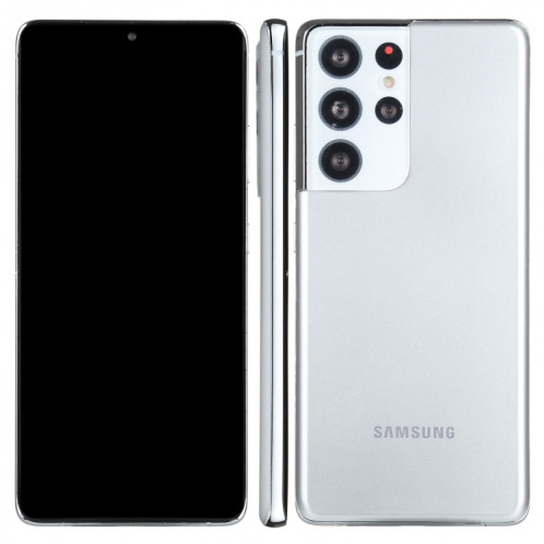 Modèle d'affichage factice faux écran noir non fonctionnel pour Samsung Galaxy S21 Ultra 5G (argent) SH707S1167-36