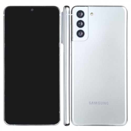 Faux modèle d'affichage factice à écran noir non fonctionnel pour Samsung Galaxy S21 + 5G (argent) SH708S951-36