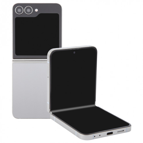 Pour Samsung Galaxy Z Flip6 Écran noir Faux modèle d'affichage factice non fonctionnel (argent) SH717S1397-37