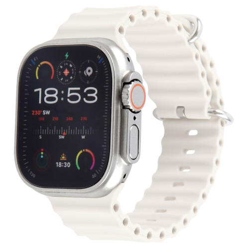 Pour Apple Watch Ultra 2 49 mm, écran couleur, modèle factice non fonctionnel (beige blanc) SH14EW1767-38