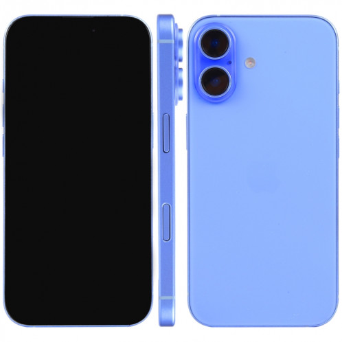 Pour iPhone 16, écran noir, faux modèle d'affichage factice non fonctionnel (bleu) SH692L1911-37