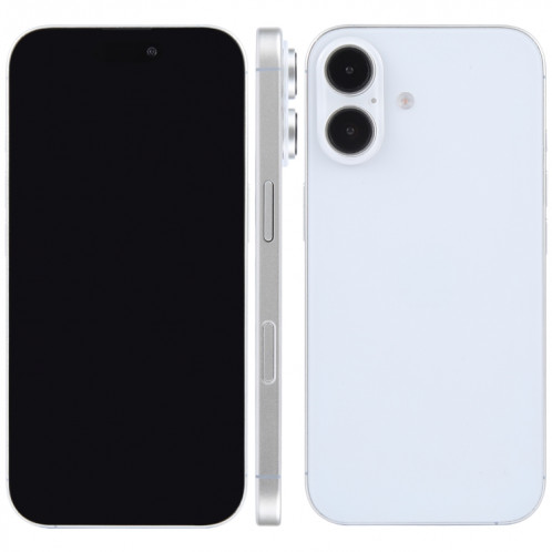 Pour iPhone 16, écran noir, faux modèle d'affichage factice non fonctionnel (blanc) SH692W1523-37