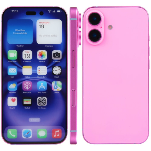 Pour iPhone 16 Plus, écran couleur, modèle factice non fonctionnel (rose) SH701F733-37