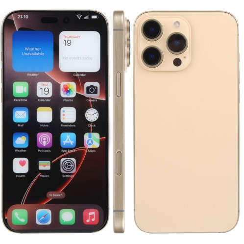 Pour iPhone 16 Pro Max, écran couleur non fonctionnel, faux modèle d'affichage factice (désert) SH703J1678-37
