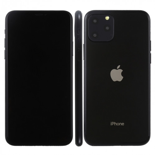 Modèle d'écran factice avec faux écran noir pour iPhone XI Max (6.5 pouces) (Noir) SH844B1972-37
