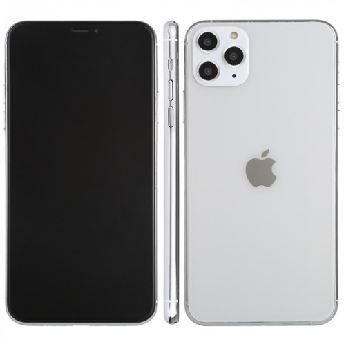 Modèle d'écran factice avec faux écran noir pour iPhone XI Max (6.5 pouces) (Blanc) SH844W925-37