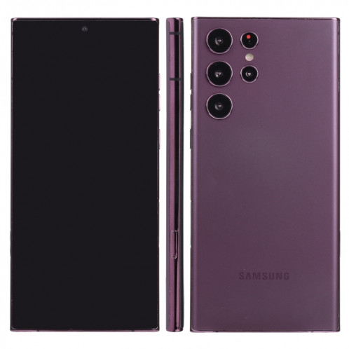 Pour Samsung Galaxy S22 Ultra 5G écran noir faux modèle d'affichage factice non fonctionnel (violet) SH858P1751-36