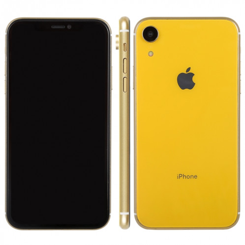 Faux modèle d'affichage factice d'écran noir pour iPhone XR (jaune) SH791Y1555-36