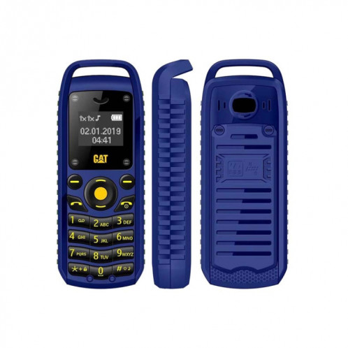 Mini téléphone portable B25 Mini, Casque de numérotation mains libres Bluetooth, musique MP3, double SIM, réseau: 2G (bleu) SH621L1226-37