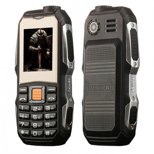 L9 Triple Proofing Téléphone Elder, étanche à la poussière antichoc, batterie 3800mAh, écran tactile de 1,8 pouces, 21 touches, lampe de poche LED, FM, Dual SIM (noir) SL673B169-317