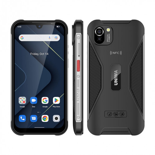 Téléphone robuste UNIWA W555, 3 Go + 32 Go, Caméras arrière doubles, IP68 étanche à la poussière et aux chocs, 5,71 pouces Android 12.0 MTK6761 Quad Core jusqu'à 2,0 GHz, réseau : 4G, NFC, OTG, version globale SU378B670-313