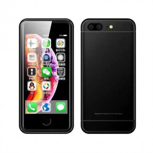 SOYES L3 Mini Smartphone 2,5 pouces MTK6580 Quad Core jusqu'à 1,3 GHz, Bluetooth, WiFi, FM, Réseau : 3G, Dual SIM (Noir) SS427B610-37