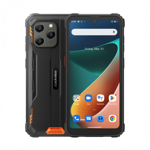  Téléphone robuste Blackview BV5300 Pro, 4 Go + 64 Go, IP68/IP69K/MIL-STD-810H, Face Unlock, Batterie 6580 mAh, 6,1 pouces Android 12 MTK6765 Helio P35 Octa Core jusqu'à 2,3 GHz, Réseau : 4G, OTG, NFC, SB470E534-318